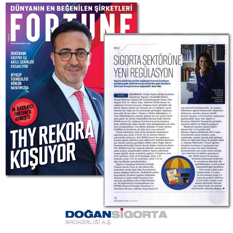 Selcen Gür - Fortune Sigorta sektörüne yeni bir regülasyon - 4 Mart 2019